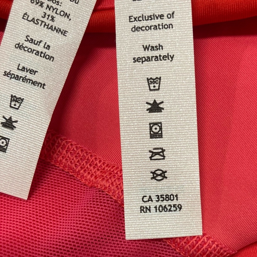 lululemon Tennis Skirt Size 2 Red Pink Asymmetrical Layered High Rise Skirt NWT - Picture 11 of 13